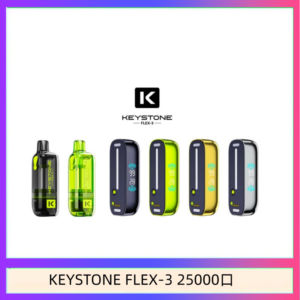 鑰石KEYSTONE FLEX-3 25000口煙彈彈主機|可注油電子煙